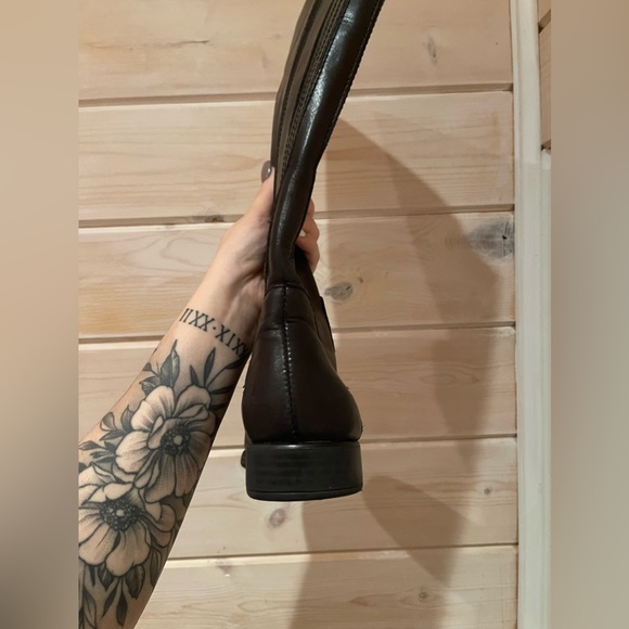 GREAT CONDITION - B.O.C. TALL BLACK LEATHER RIDING BOOTS - SIZE 6.5 - Picture 7 of 14